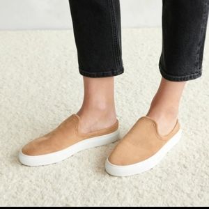 Jenni Kayne Suede Slider Slip On Sneaker Mule Honey Tan, sz EU 41/US 11